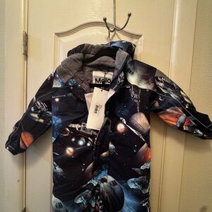 Molo Cosmic Adventure Kids' Jumpsuit - Black and Gray